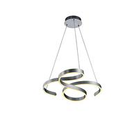 Trio Lighting Lámpara colgante LED Francis, aluminio cepillado
