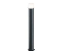 Trio Leuchten Hoosic 424060142 - Lámpara de pie para exteriores (aluminio fundido, plástico blanco, no incluye 1 bombilla E27)
