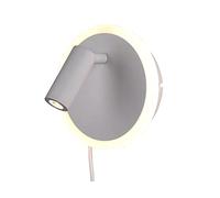 Trio Leuchten Jordan 229210231 - Lámpara de pared led (metal blanco mate, incluye 5 W + 2 W)