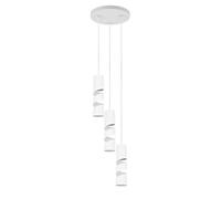 Trio Leuchten Lámpara colgante STREAM 364030331, Metal Blanco Mate, excl. 3x GU10