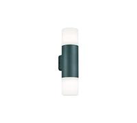 Trio Leuchten Lámpara de pared exterior Hoosic 224060242, aluminio fundido a presión, antracita, plástico blanco, no incluye 2 bombillas E27