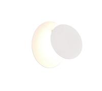 Trio Leuchten Lámpara de pared Mio 240310131, metal blanco mate, incluye LED de 6 W