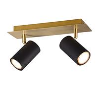 Trio-Leuchten - Lámpara de techo (metal GU10, color negro y dorado
