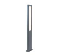 Trio Leuchten - Lámpara exterior moderna | Lámpara de camino | Lámpara de jardín | Lámpara para jardín | Lámpara de pie en gris oscuro, incluye LED, 100 cm - Modelo Polo | Iluminación exterior - Alumi