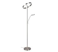 Trio-Leuchten Lámpara de pie WILLIS 449510207 LED 39+5,5W níquel color ajustable 180 cm