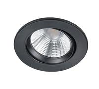 Trio Leuchten Pamir 650510132 - Foco LED empotrable (metal mate, incluye 5,5 W), color negro mate