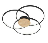 Trio Leuchten Sedona 673210332 - Lámpara LED de techo (metal, 40 W, con regulador de intensidad), color negro mate