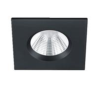 Trio Leuchten Zagros 650610132 - Foco led empotrable (metal, incluye 1 bombilla LED de 5,5 W), color negro mate