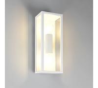 Trio Lighting Aplique de exterior Garonne, blanco mate, aluminio fundido a presión, E27