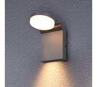 Trio Lighting Aplique de exterior LED Adour, antracita, orientable, CCT, IP44
