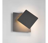 Trio Lighting Aplique de pared LED Mio, negro mate, ancho 18 cm, metal