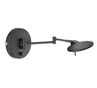 Trio Lighting - Aplique decorativo moderno Kazan, LED integrado 80% ahorro de energía, Material Metal, Color Negro mate