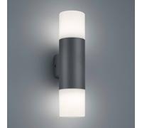 Trio Lighting Aplique exterior Hoosic, 2 luces, antracita