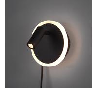 Trio Lighting Aplique LED Jordan, 2 luces, negro