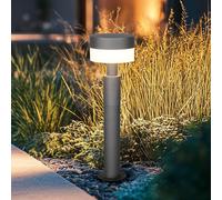 Trio Lighting Baliza LED Mackenzie, altura 50 cm, antracita, fundición de aluminio