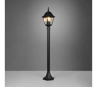 Trio Lighting Bolardo luminoso Livenza, negro, altura 100 cm, aluminio, IP44