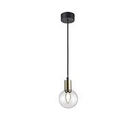 Trio Lighting - Colgante decorativo moderno Nacho, bombilla no incluida, apto para bombillas LED retrofit, Material Metal, Color Negro mate