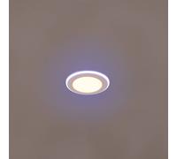Trio Lighting Downlight empotra LED Argus RGBW mando Ø8cm blanco