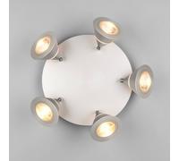 Trio Lighting Downlight LED Romeo, Ø 30 cm, color níquel, 5 luces.