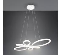 Trio Lighting Fly lámpara colgante LED, blanco mate, 4.000 K, 83 cm x 45 cm