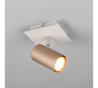 Trio Lighting Foco de pared Marley, marrón/gris claro, 12 x 12 cm, metal