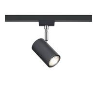 Trio Lighting Foco de riel DUOline 782401, Ø 6 cm, negro, 2 fases, GU10