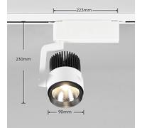 Trio Lighting Foco de riel LED Radiador para DUOline, blanco mate, CCT