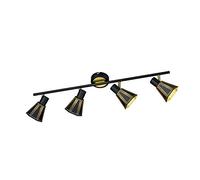 Trio Lighting Houston Foco, Negro Mate, 9.5 X 69.5 X 19 cm