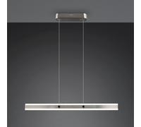 Trio Lighting lámpara colgante LED Arcola, color níquel, longitud 115 cm CCT 2 luces.
