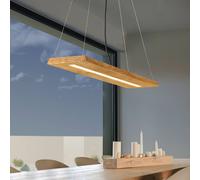 Trio Lighting Lámpara colgante LED Brad de madera