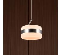 Trio Lighting Lámpara colgante LED Dios, color níquel, Ø 15 cm, metal, CCT
