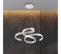 Trio Lighting Lámpara colgante LED Francis, aluminio cepillado