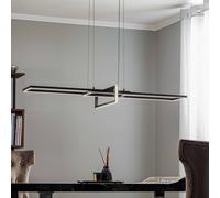 Trio Lighting Lámpara colgante LED Salinas, 3.000 K, negro mate