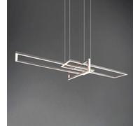 Trio Lighting Lámpara colgante LED Salinas, 3.000 K, níquel mate