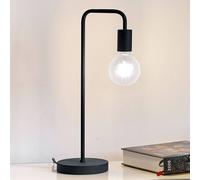 Trio Lighting Lámpara de mesa Diallo sin pantalla negro mate