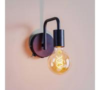 Trio Lighting Lámpara de pared Diallo sin pantalla negro mate