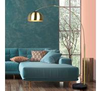 Trio Lighting Lámpara de pie arqueada Argentina, latón