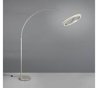 Trio Lighting Lámpara de pie LED Amador, color níquel, altura 205 cm, metal