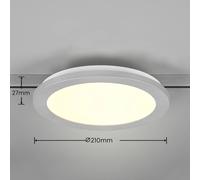 Trio Lighting Lámpara de riel LED Camillus para DUOline, titanio, Ø 26 cm