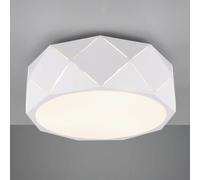 Trio Lighting Lámpara de techo Zandor con pantalla blanca