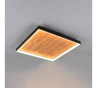 Trio Lighting lámpara LED de techo Kalea, longitud 45 cm, color madera, madera