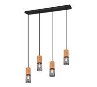 TRIO Lighting Leuchten Tosh lámpara Colgante, Negro Mate