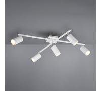 Trio Lighting Marley downlight de techo blanco mate 5 luces