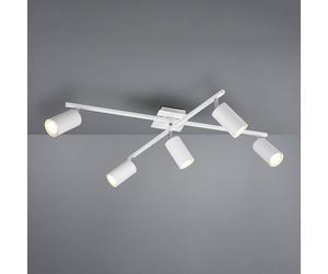 Trio Lighting Marley downlight de techo blanco mate 5 luces