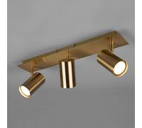 Trio Lighting Marley downlight de techo, latón envejecido, 3 luces