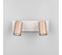 Trio Lighting Marley downlight de techo marrón/gris claro 30 x 9 cm 2 luces de metal