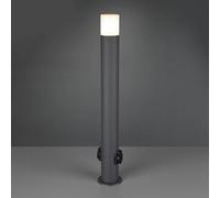 Trio Lighting Mite bolardo luminoso con tomas, antracita