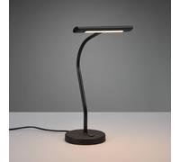 Trio Lighting Mite lámpara de mesa con brazo flexible y atenuador negro