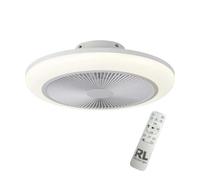 TRIO LIGHTING Mjolby - Ventilador y plafón LED con efecto cielo estrellado