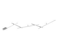 Trio Lighting - Plafón decorativo moderno Indira, LED integrado 80% ahorro de energía, Material Metal, Color Níquel mate